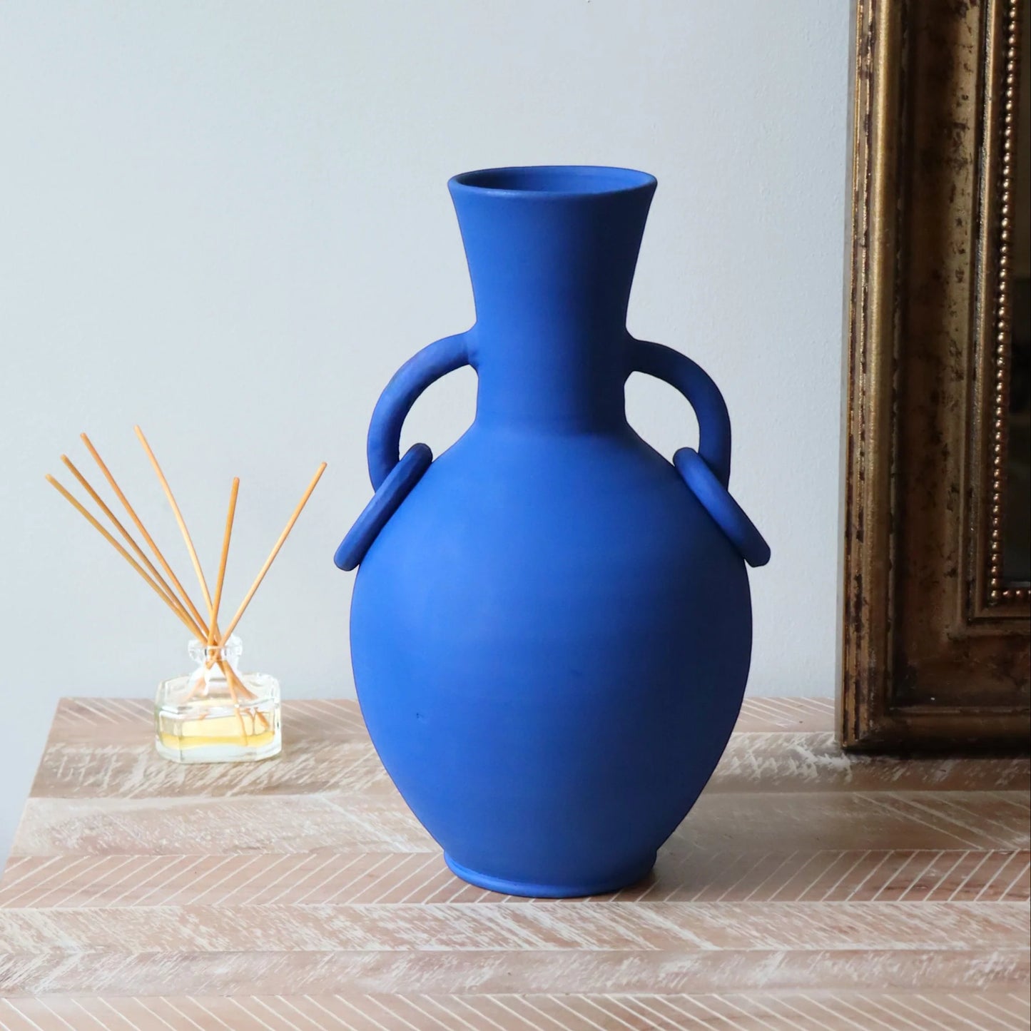 VASE ARTISANAL - Bleu