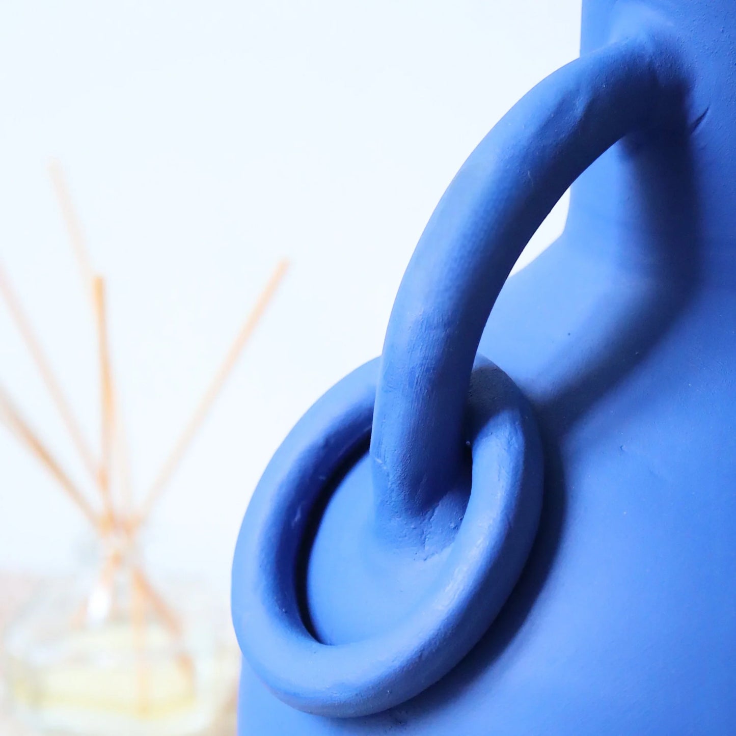 VASE ARTISANAL - Bleu