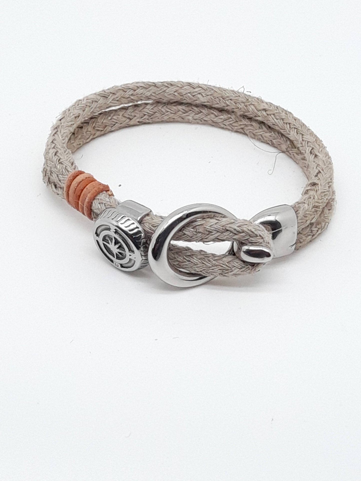 Bracelet chanvre boucle et bouton