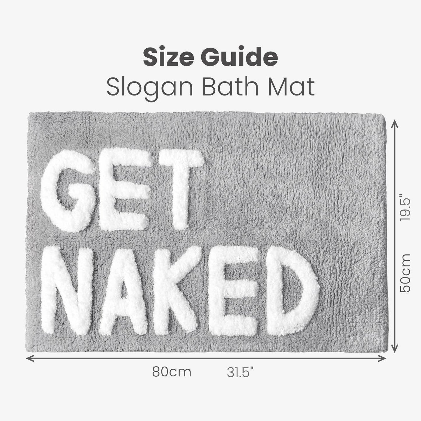 TAPIS DE BAIN "Get Naked "