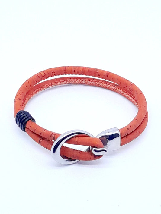 BRACELET EN LIÈGE - Orange