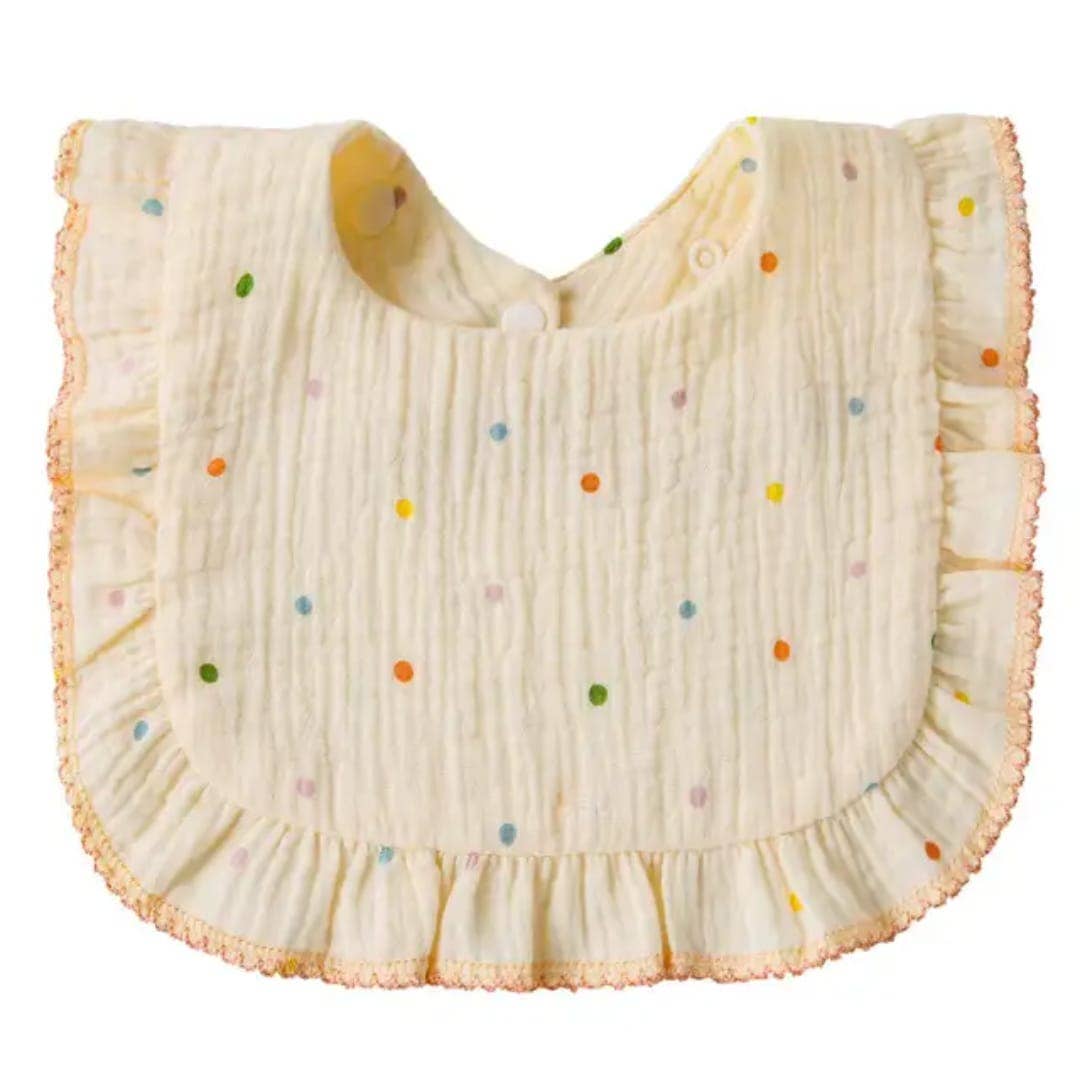 Bavoir imprimé 30×26cm coton biologique