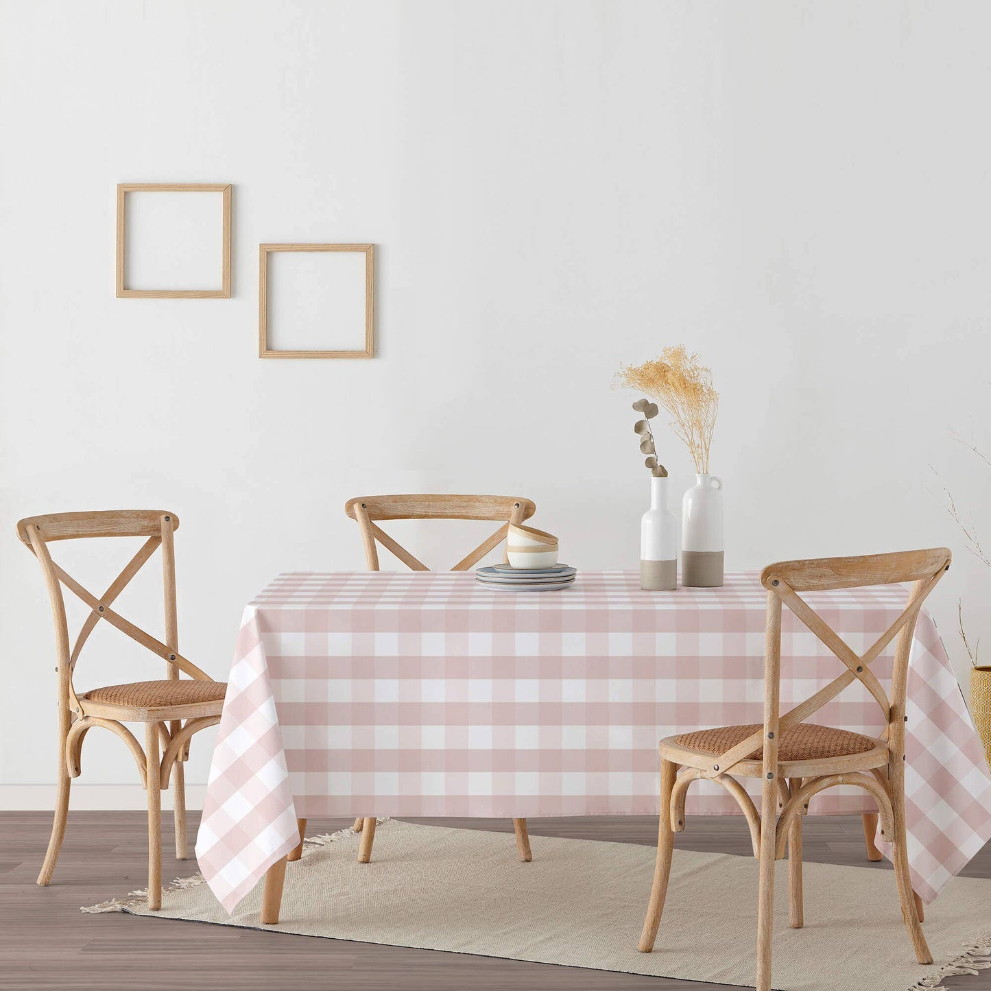 NAPPE CIRÉE - Carreaux roses