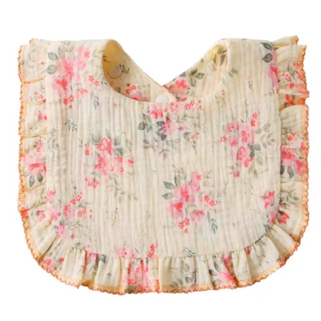 Bavoir imprimé 30×26cm coton biologique