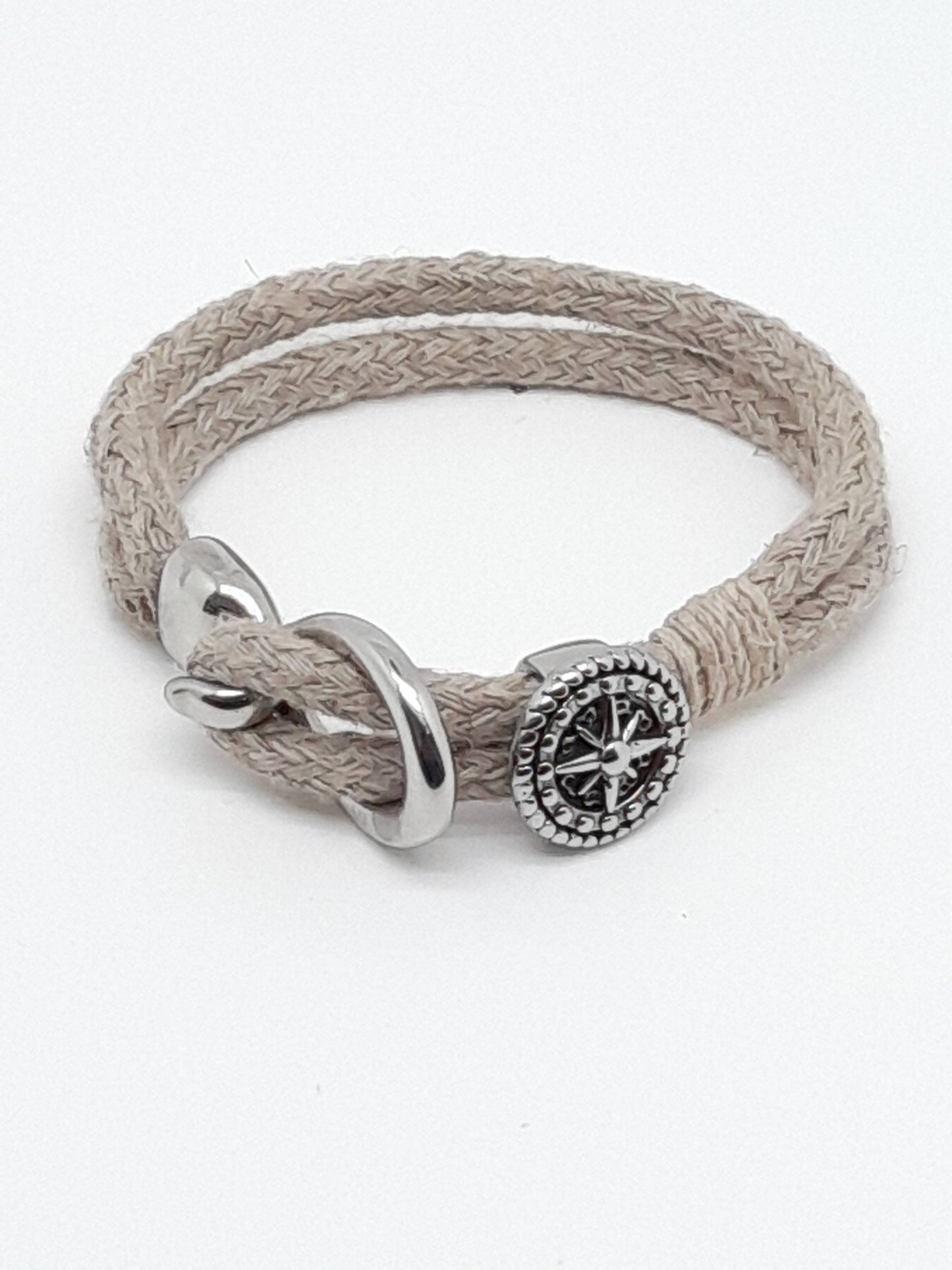 Bracelet chanvre boucle et bouton