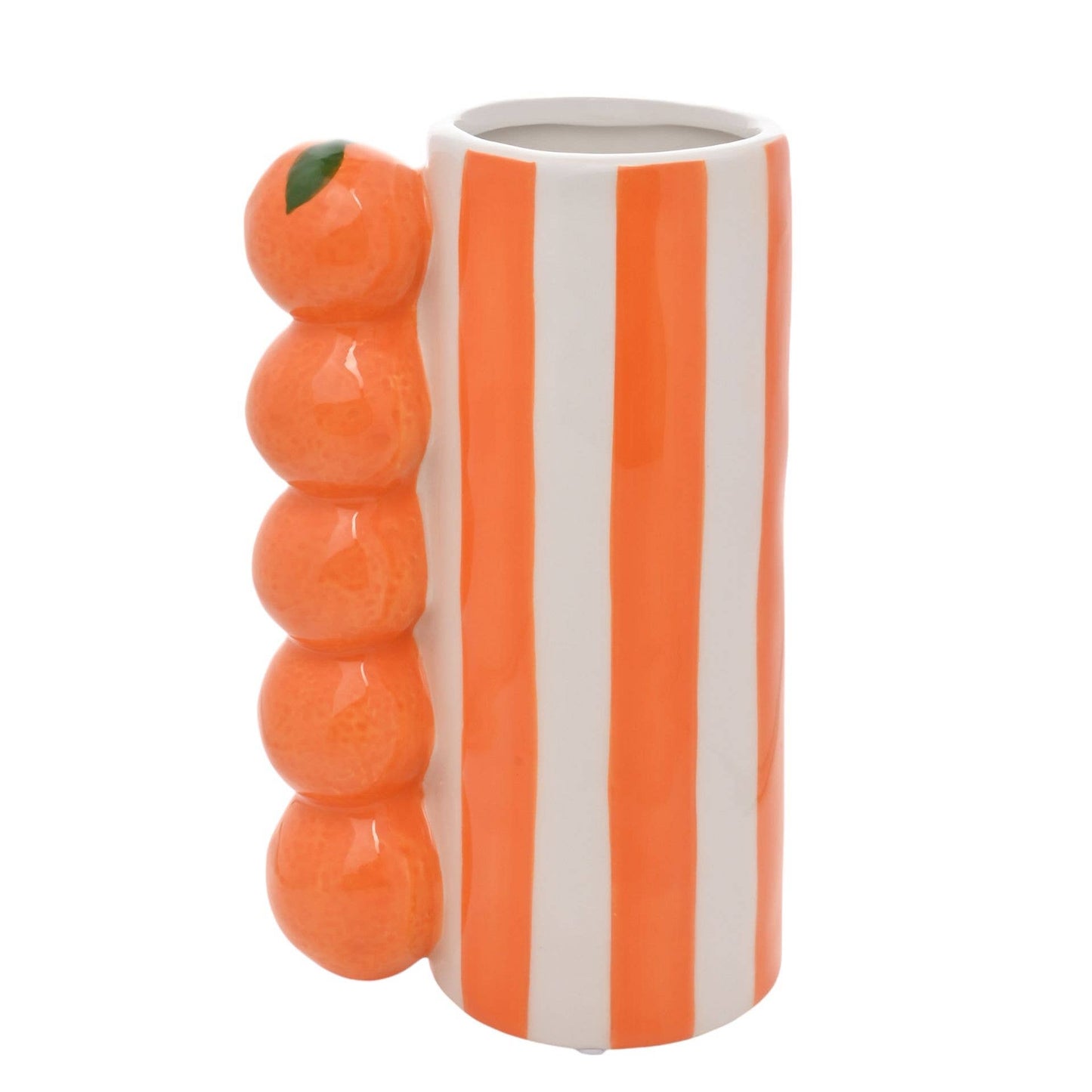 VASE RAYÉ - Orange
