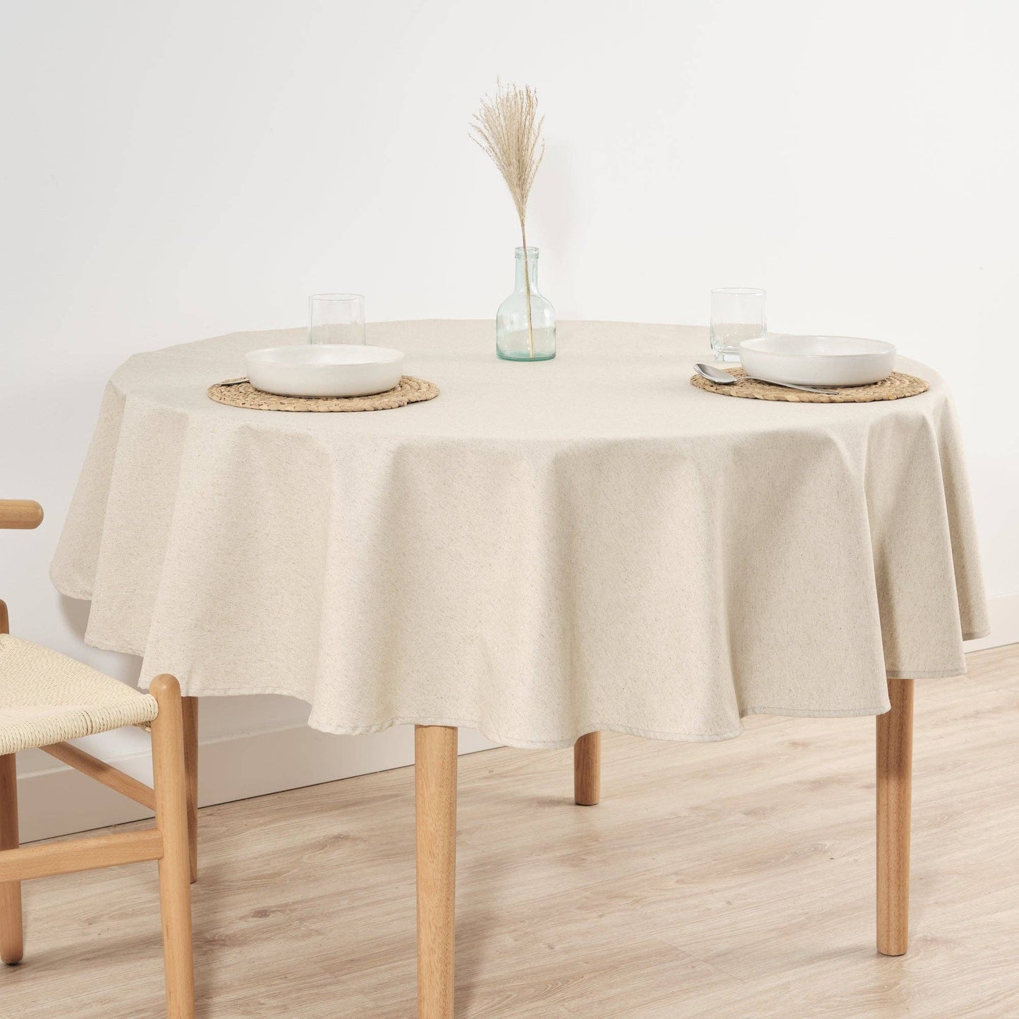 NAPPE CIRÉE RONDE - Beige