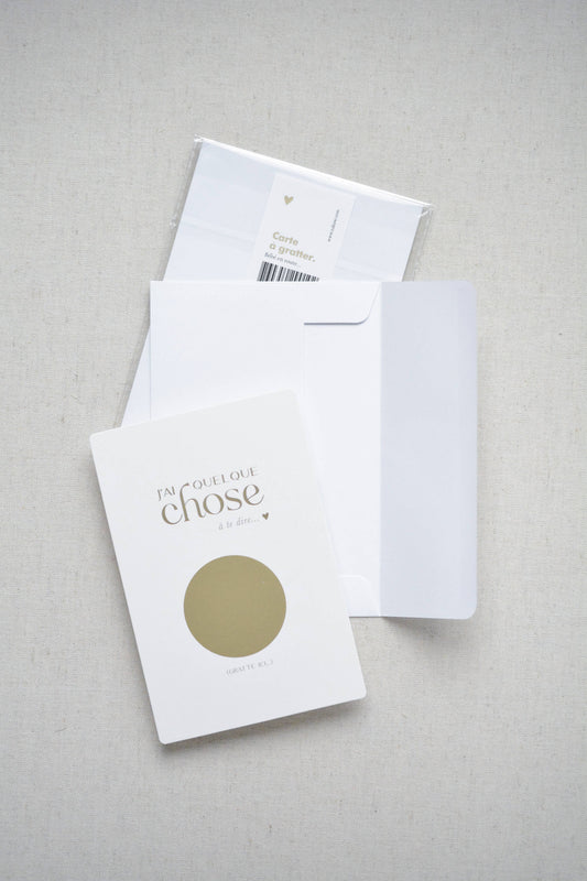 CARTE ANNONCE À GRATTER - Marraine