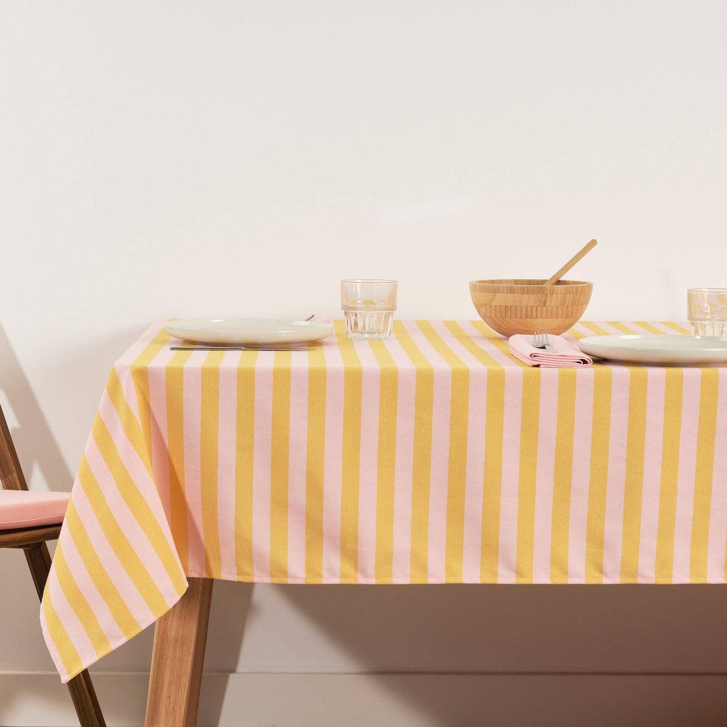Nappe hydrofuge - Rose et jaune