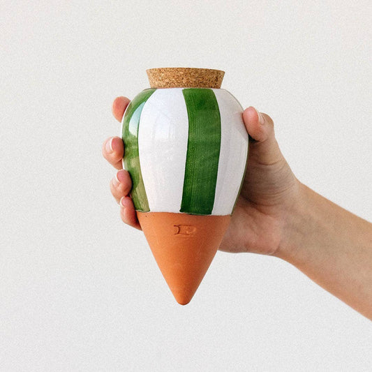 Olla Hydratante - Rayé vert et blanc