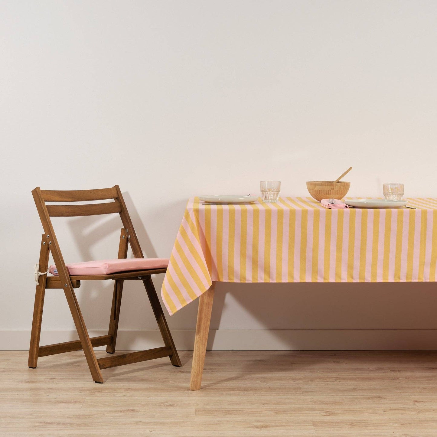 Nappe hydrofuge - Rose et jaune