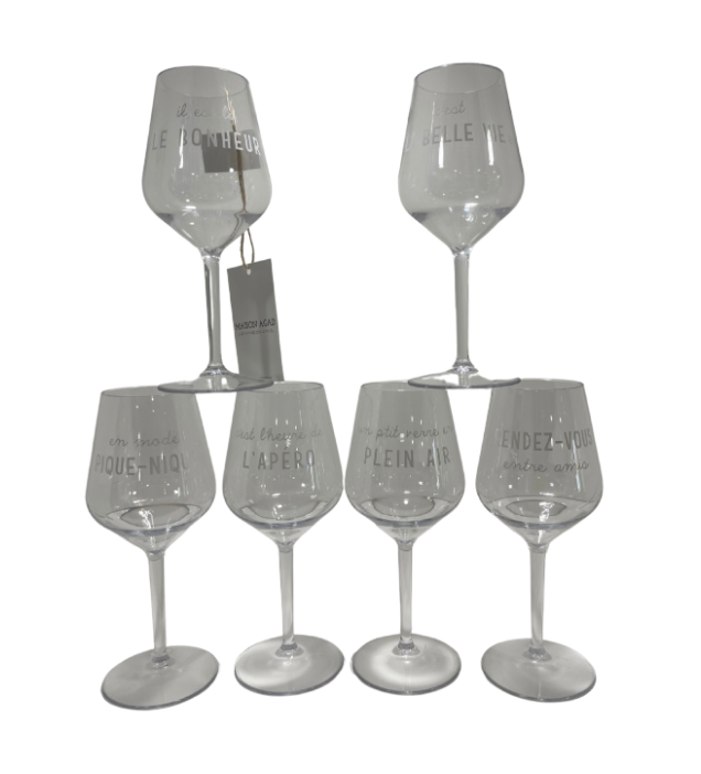 VERRES À VIN - Incassables