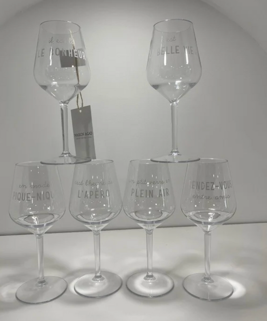 VERRES À VIN - Incassables