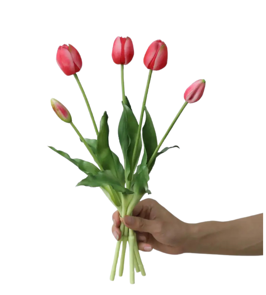 TULIPES ARTIFICIELLES - Rose foncée