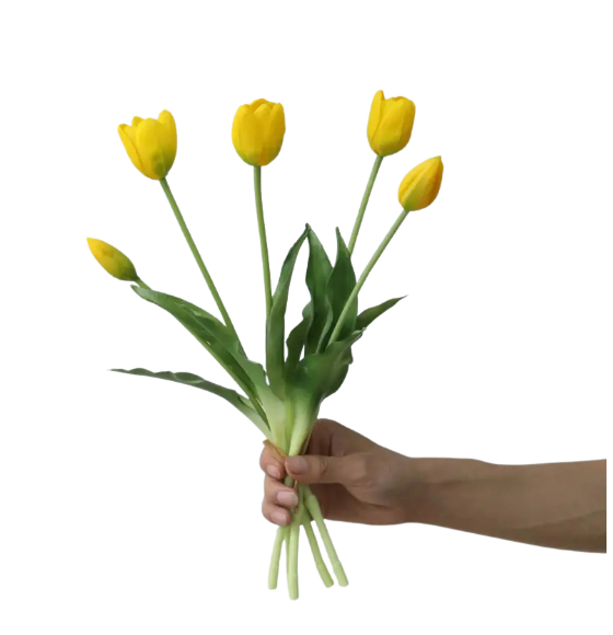 TULIPES ARTIFICIELLES - Jaune