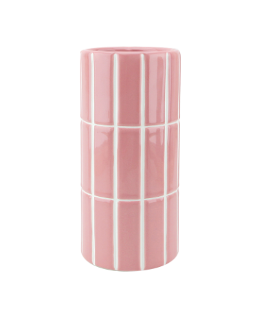 VASE CARRELAGE - Rose