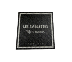 DESSOUS DE VERRE - "Les sablettes on amour"