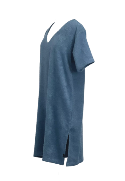 TUNIQUE ÉPONGE - Bleue / 2 tailles