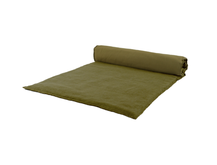 HOUSSE EDREDON COTON KAKI