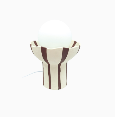 LAMPE CÉRAMIQUE - TABAC