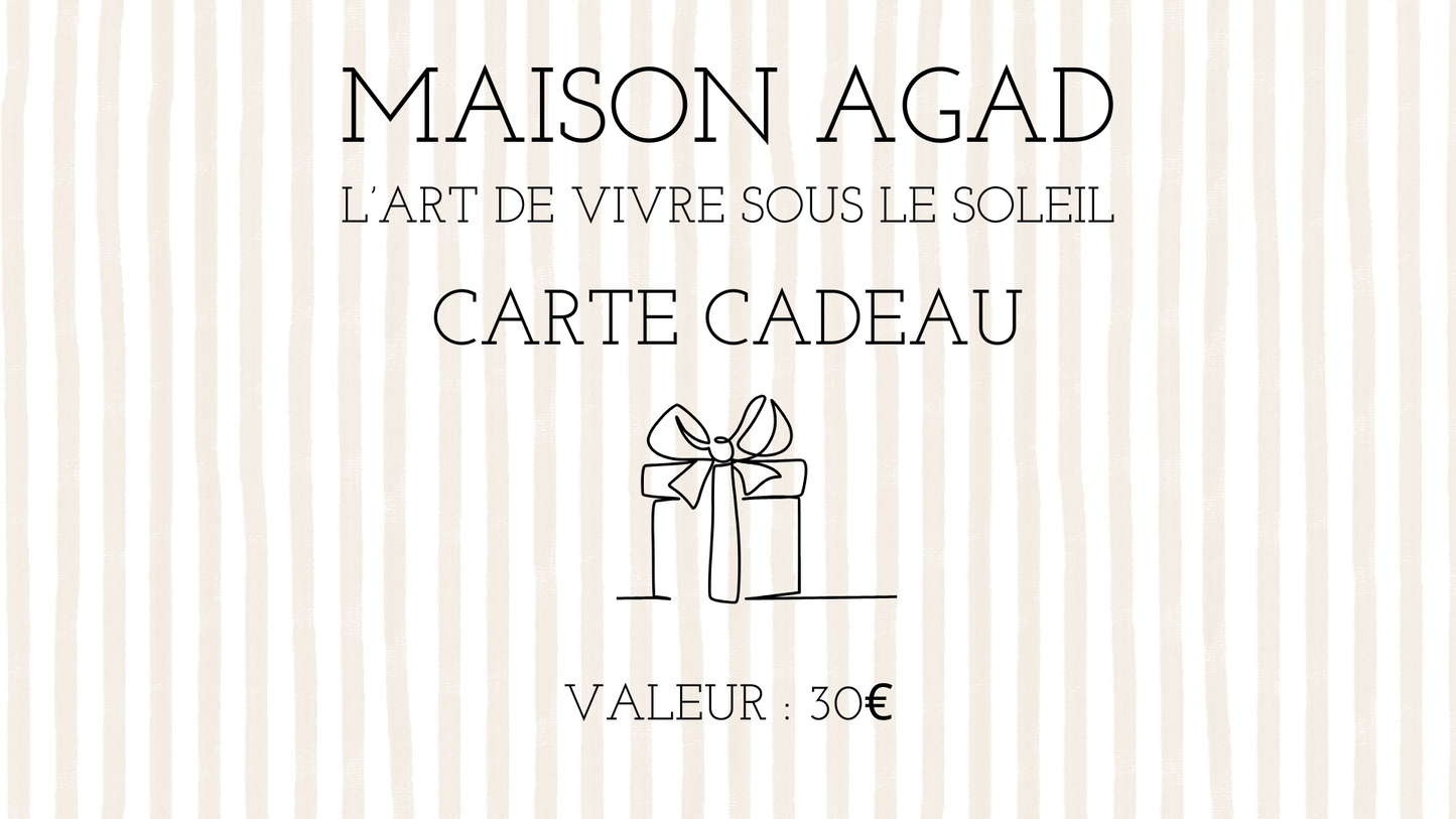 CARTE CADEAU - 30€