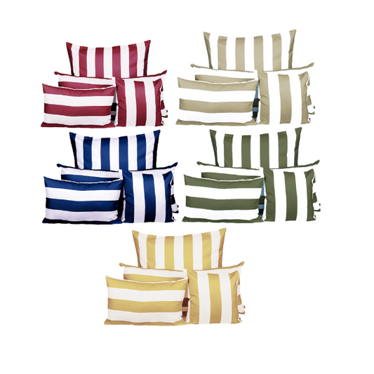 HOUSSE COUSSIN EXTERIEUR À RAYURES - 4 couleurs