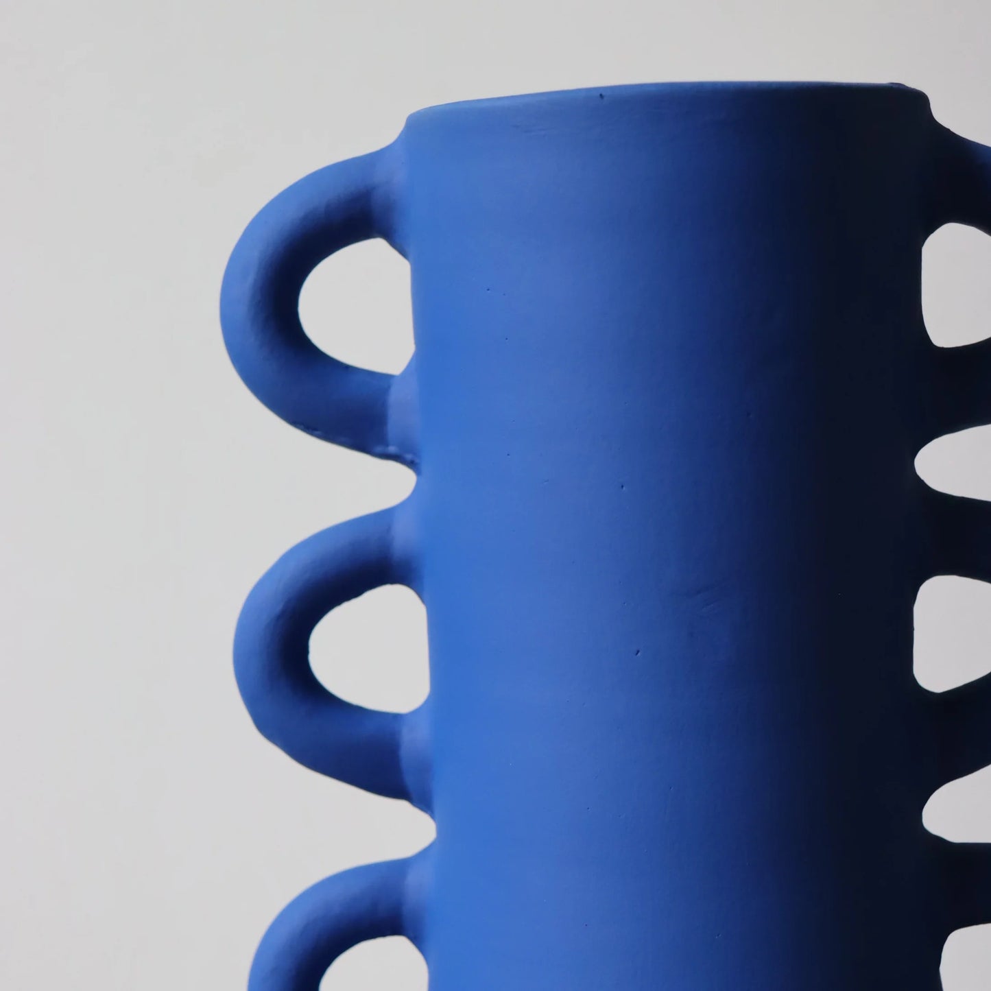 VASE ARTISANAL - Bleu