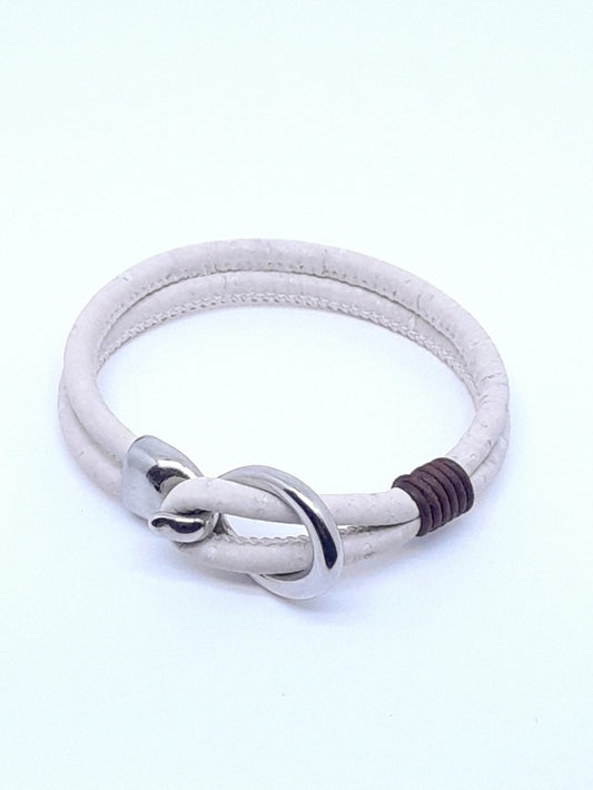 BRACELET EN LIÈGE - Blanc