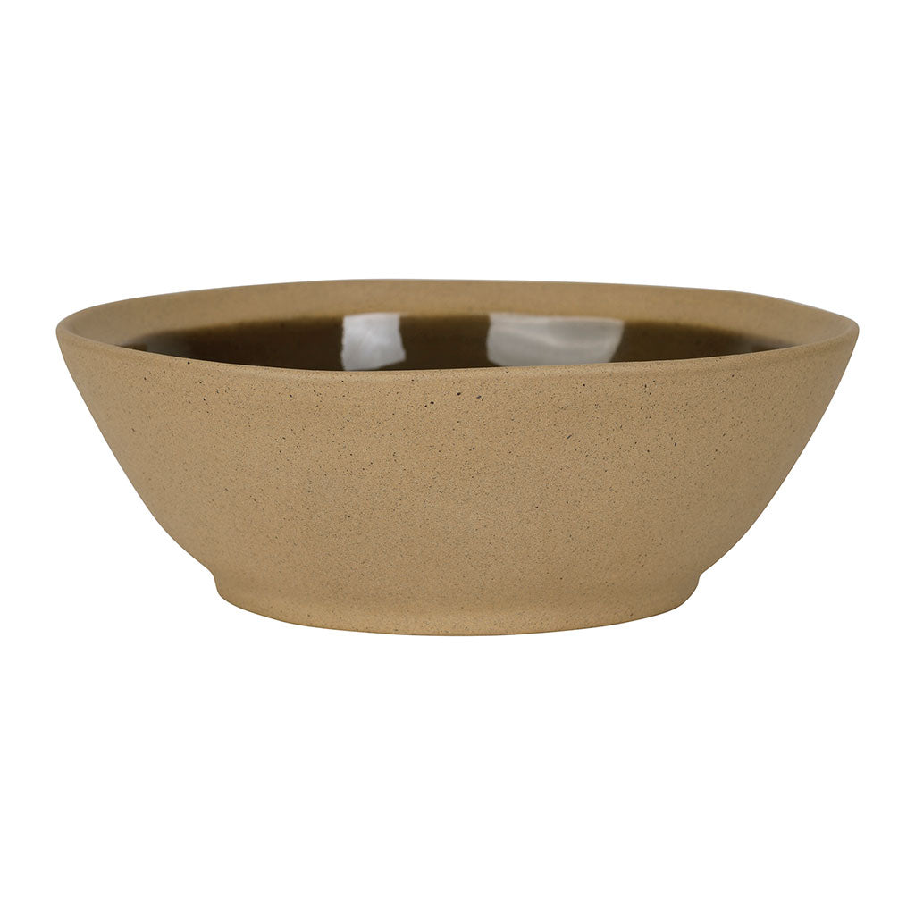 ASSIETTE CREUSE - KAKI