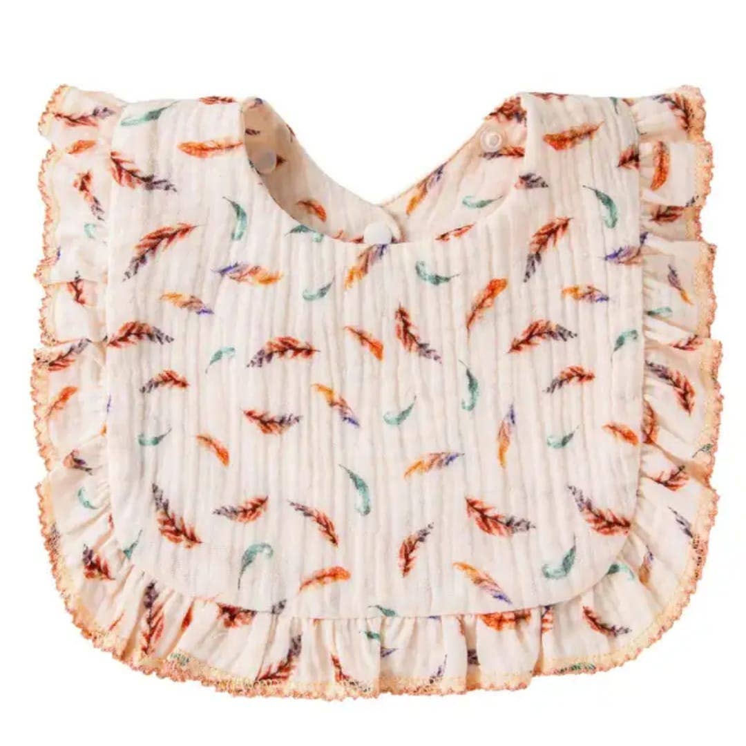 Bavoir imprimé 30×26cm coton biologique