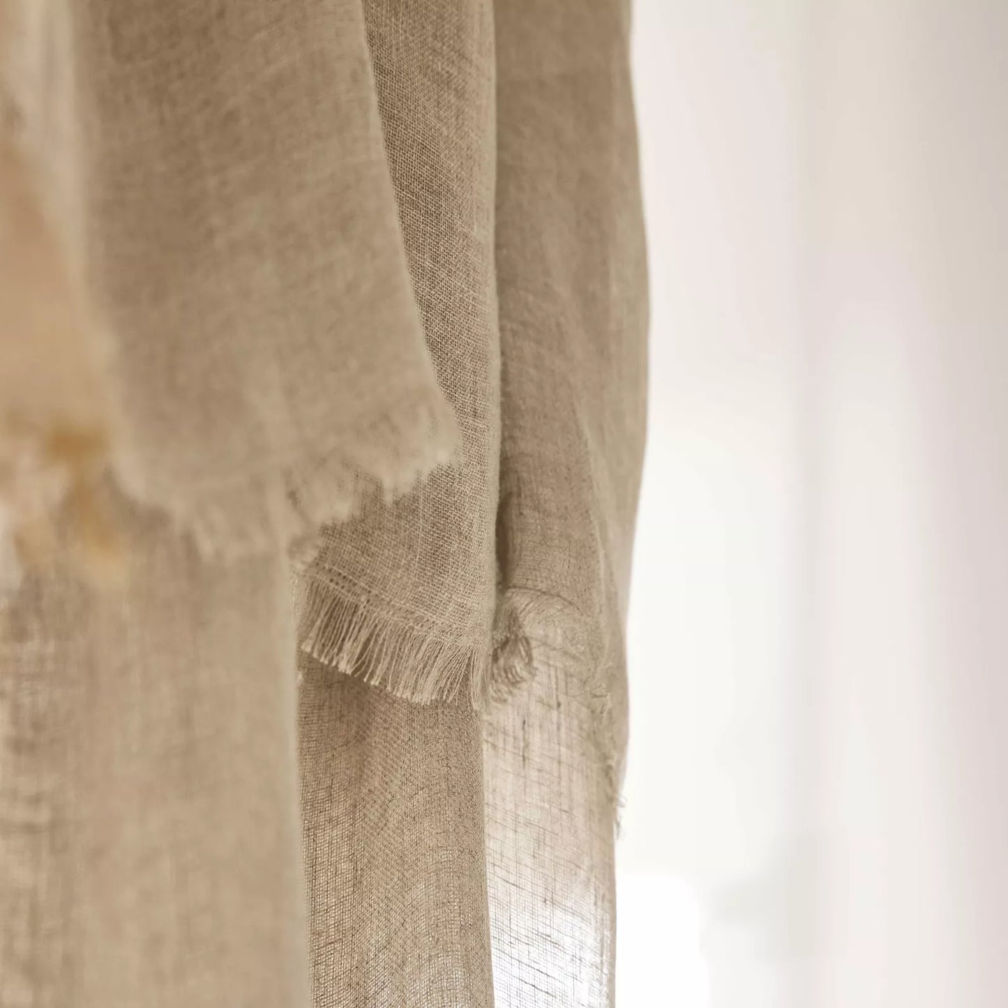 RIDEAUX EN LIN - Beige