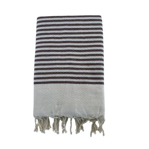 Fouta Nid d'Abeille Yadara 100x200 ou 200x200 cm 190gm²