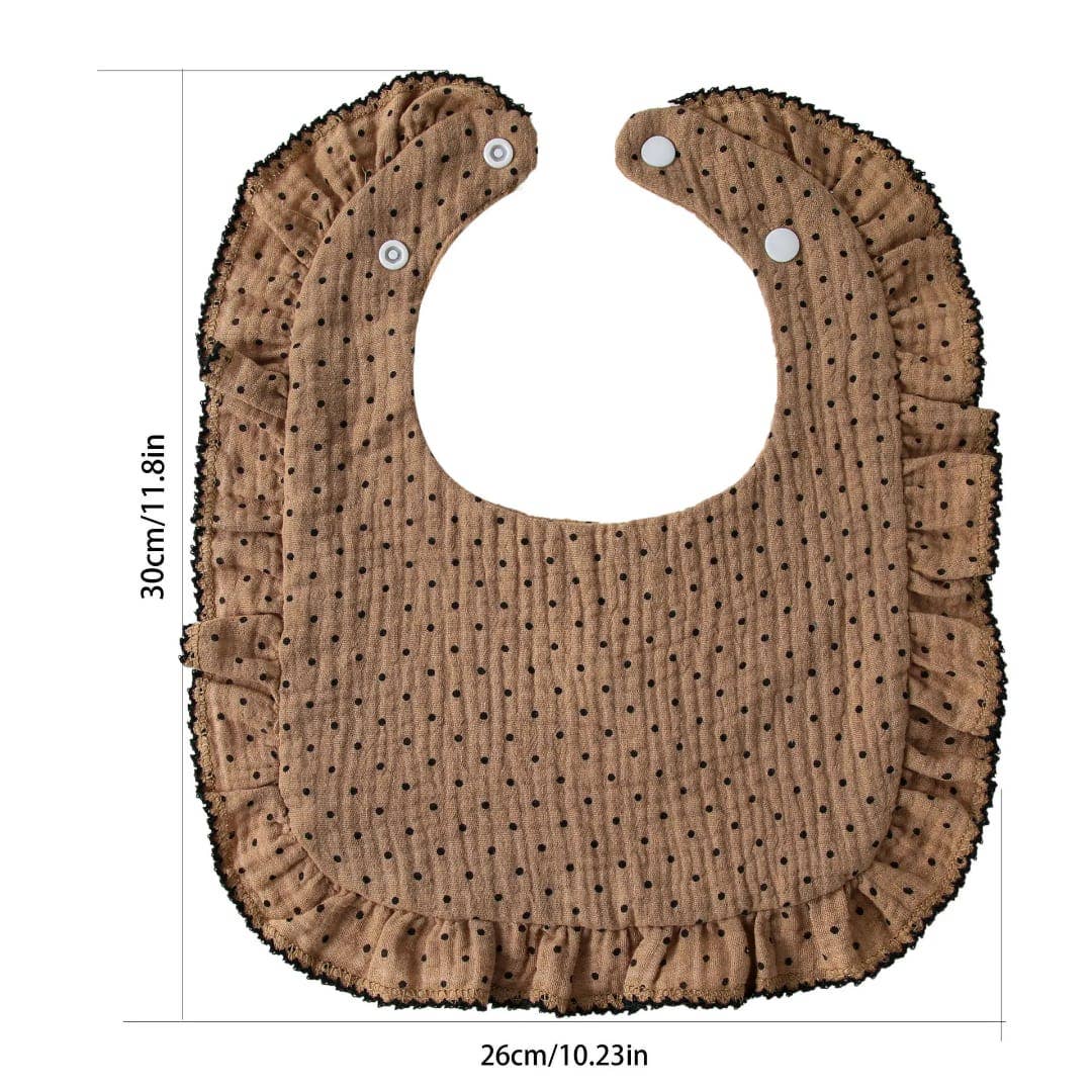 Bavoir imprimé 30×26cm coton biologique