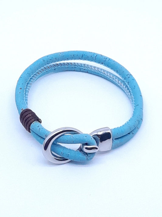 BRACELET EN LIÈGE - Bleur clair