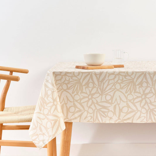NAPPE CIRÉE - Beige coeur blanc