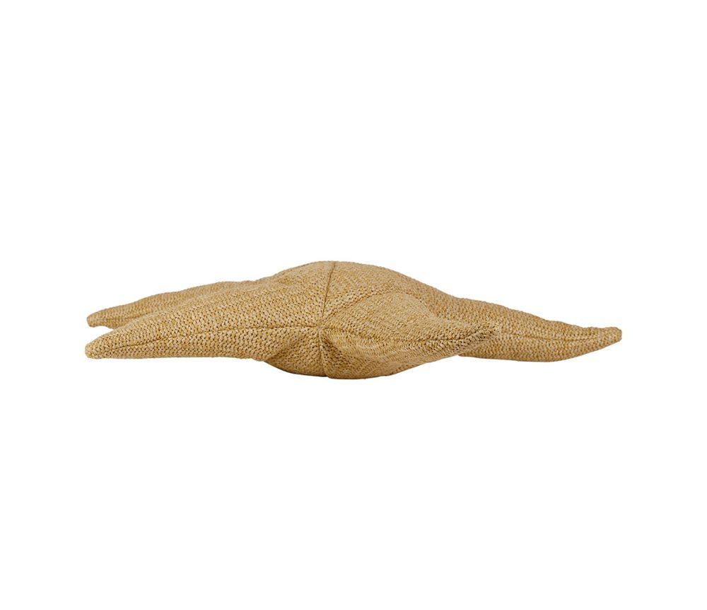 COUSSIN ETOILE DE MER - Paille/rafia