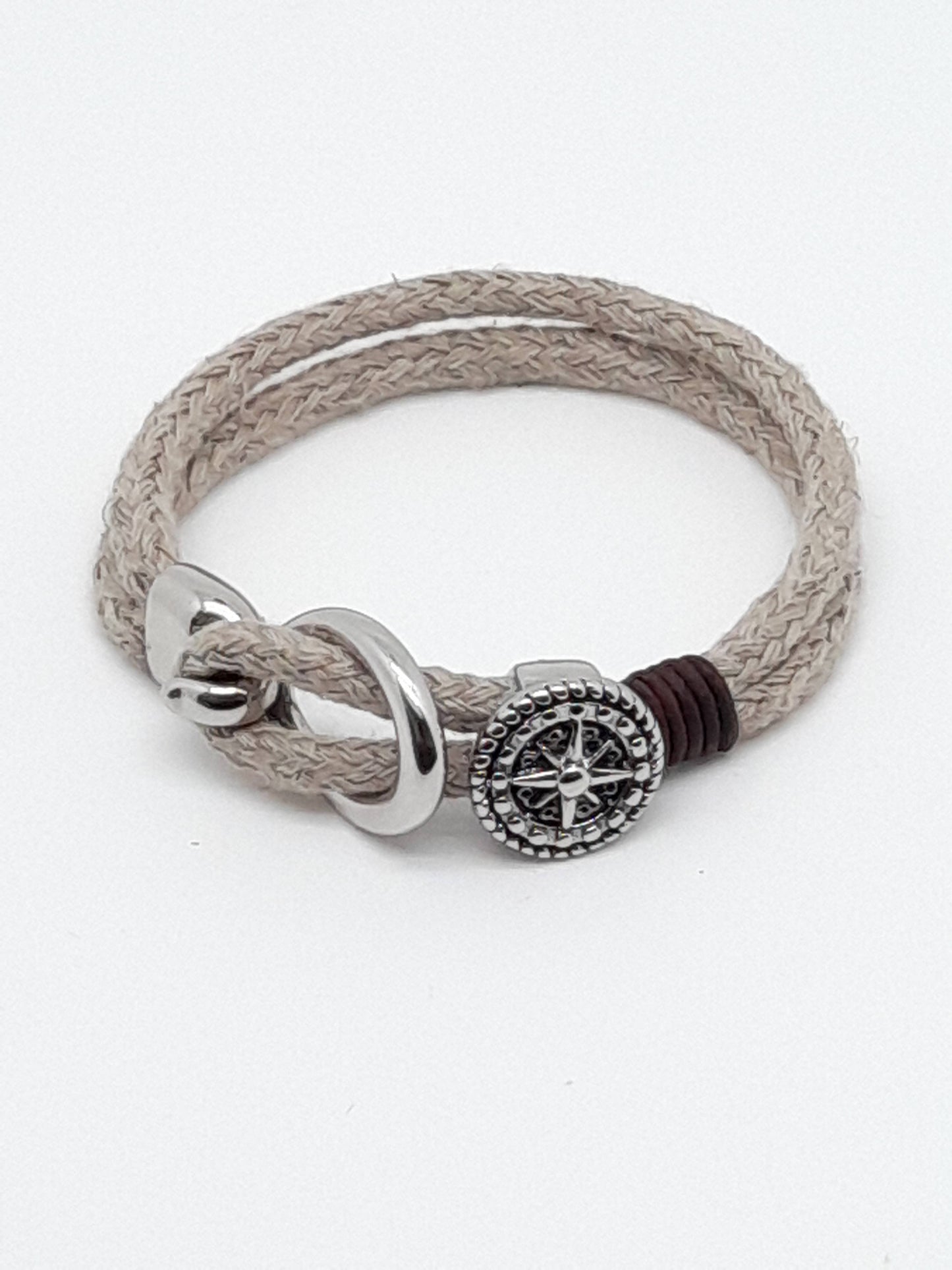 Bracelet chanvre boucle et bouton