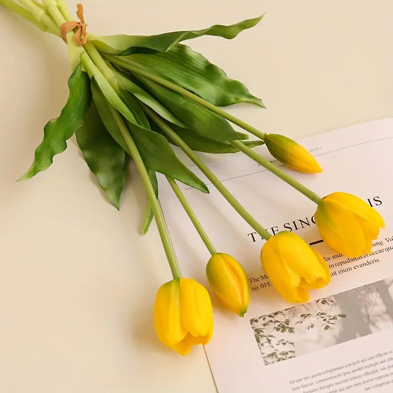 TULIPES ARTIFICIELLES - Jaune