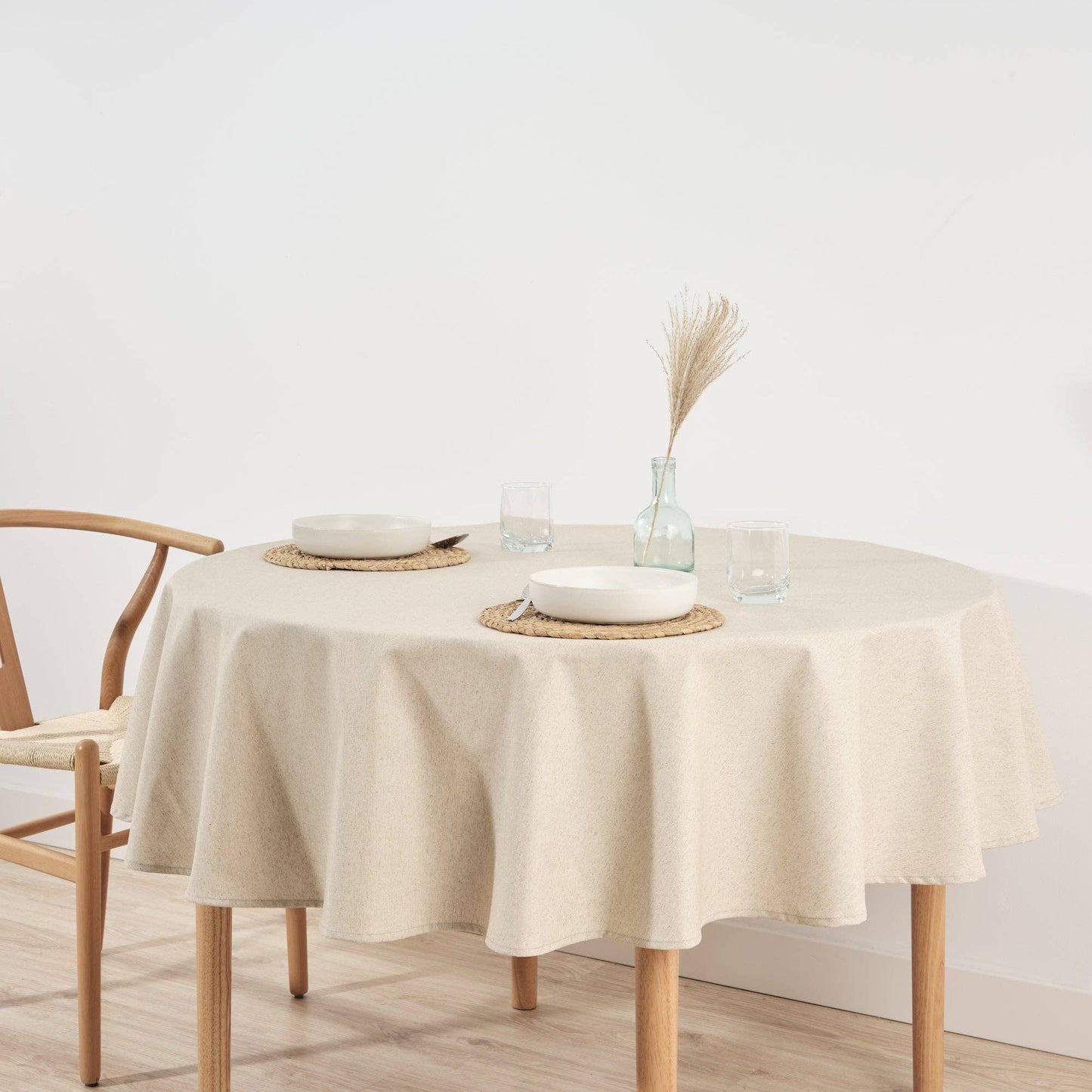 NAPPE CIRÉE RONDE - Beige
