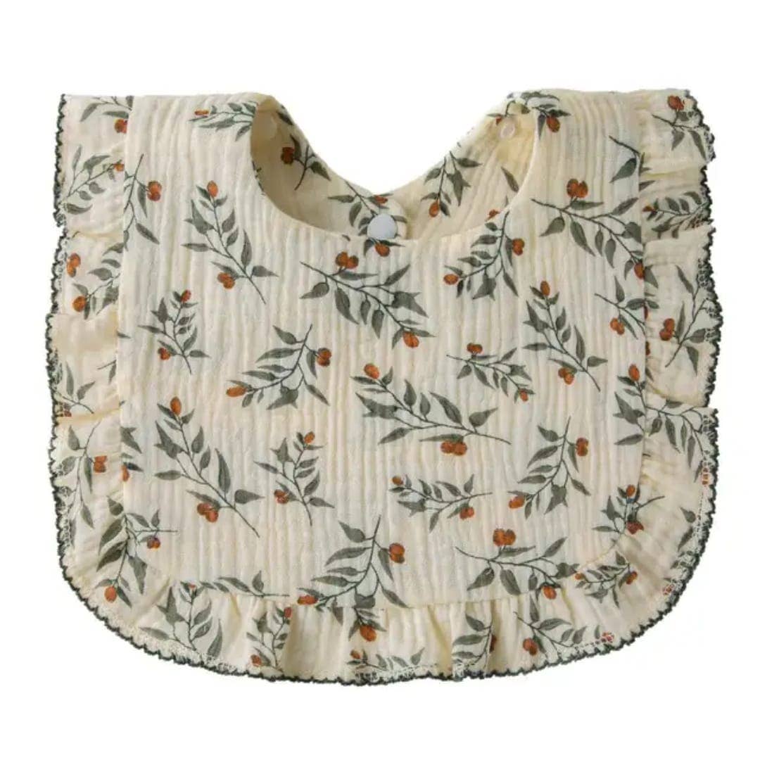 Bavoir imprimé 30×26cm coton biologique