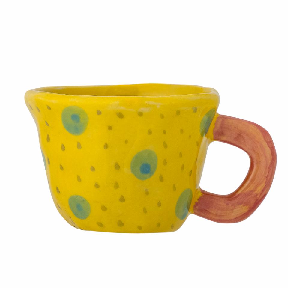 TASSE EN GRÈS - Jaune/vert