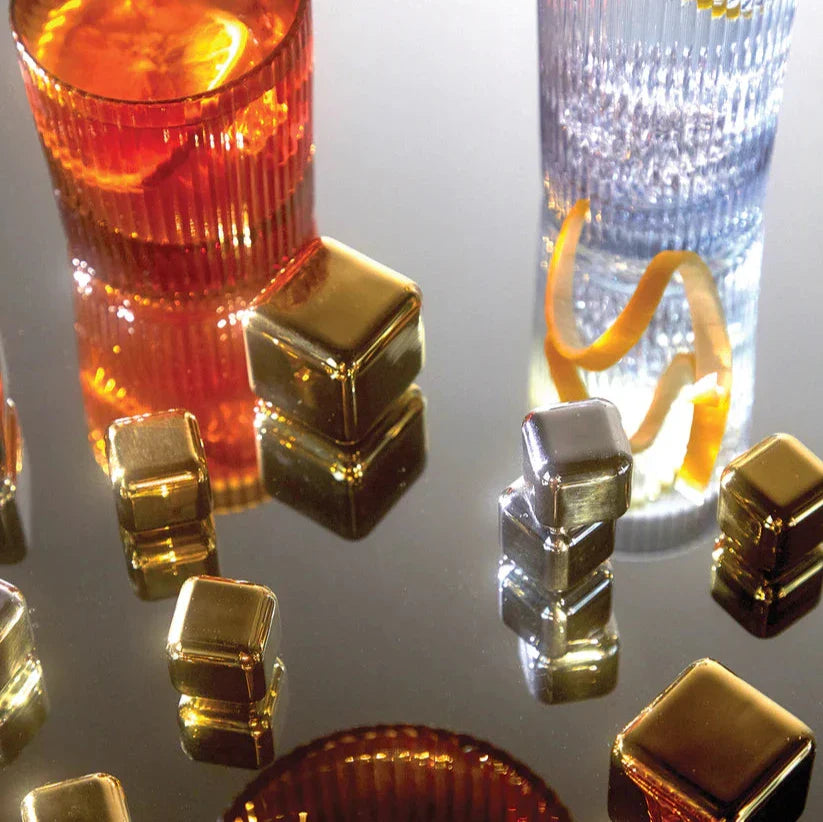 GLAÇONS EN ACIER - OR