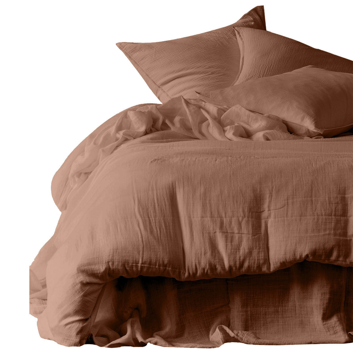 HOUSSE DE COUETTE - Rose pâle - 240X220 cm