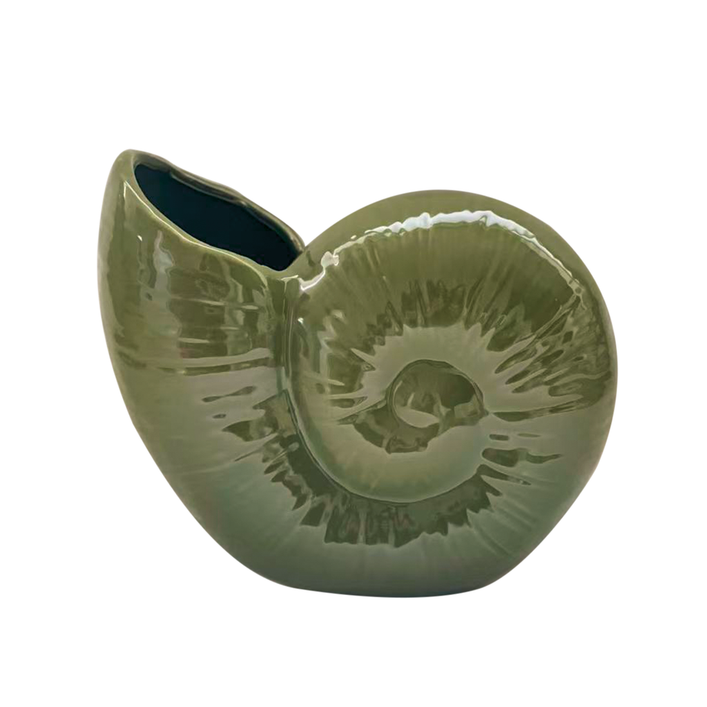 VASE COQUILLAGE - Kaki