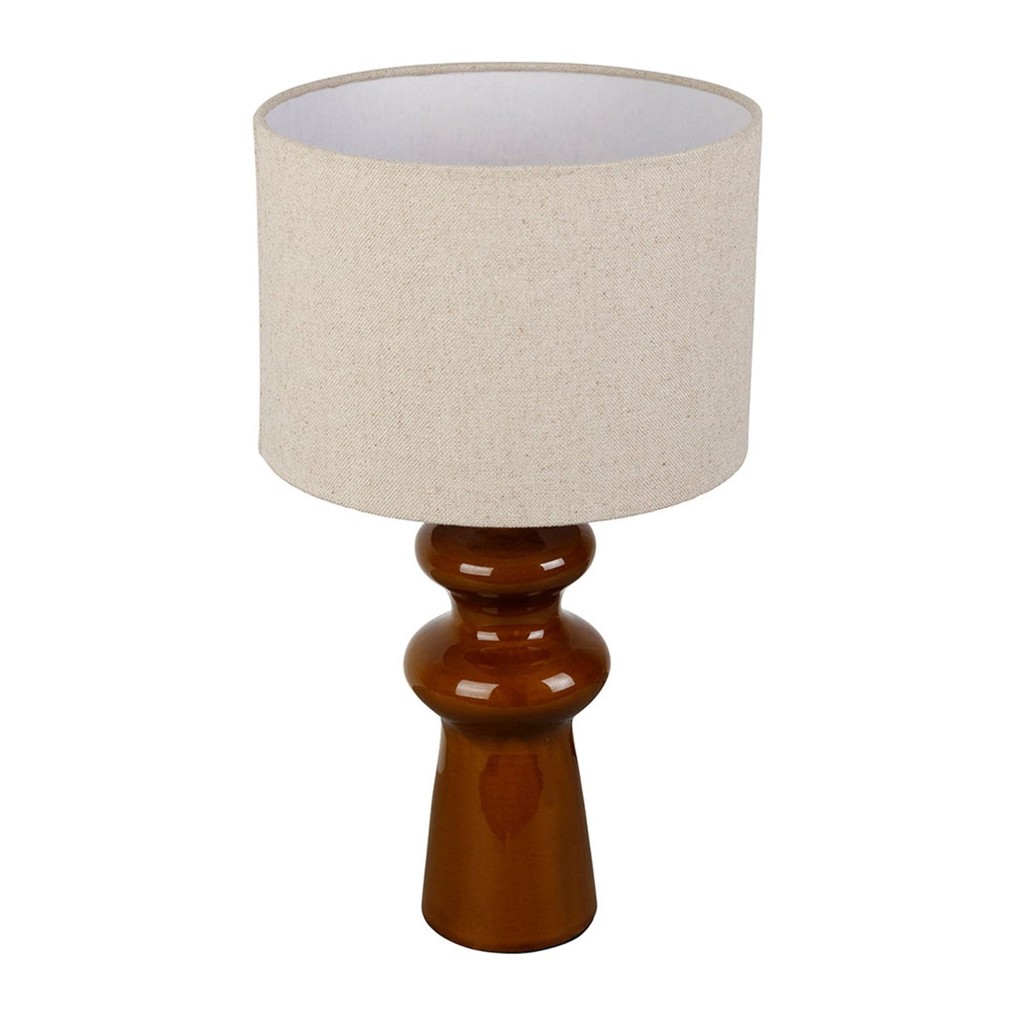 LAMPE À POSER - CERAMIQUE ET LIN