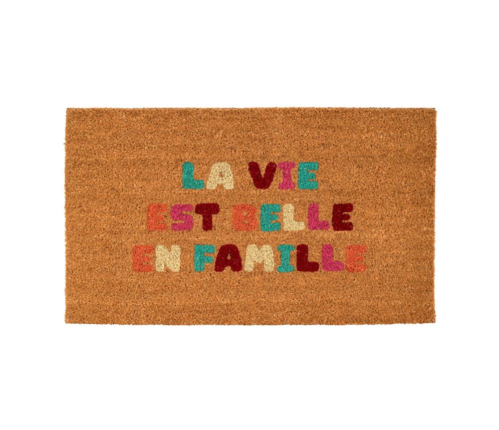 PAILLASSON LA VIE EST BELLE EN FAMILLE