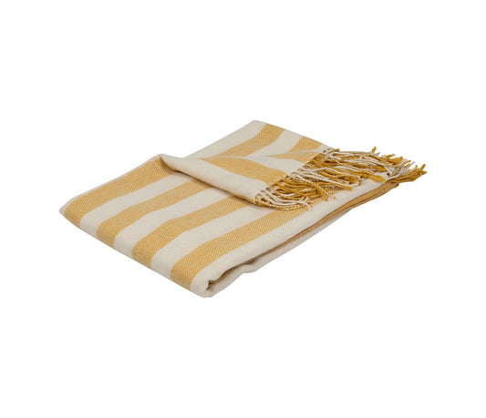 PLAID RAYÉ JAUNE