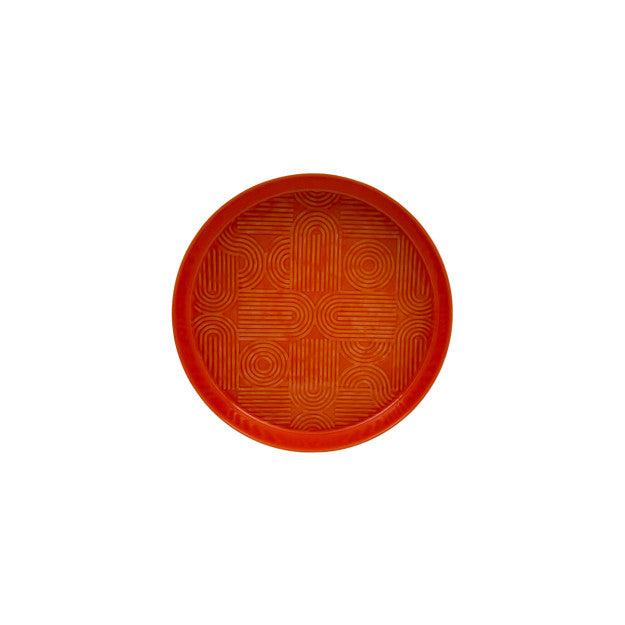 PLATEAU EN MÉTAL - Orange