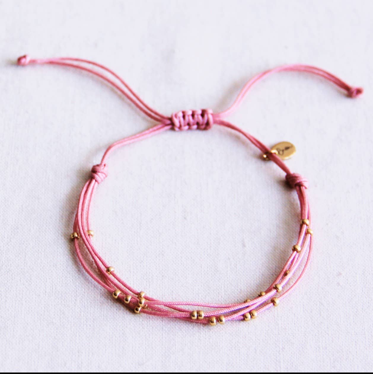 BRACELET EN PERLES - rose