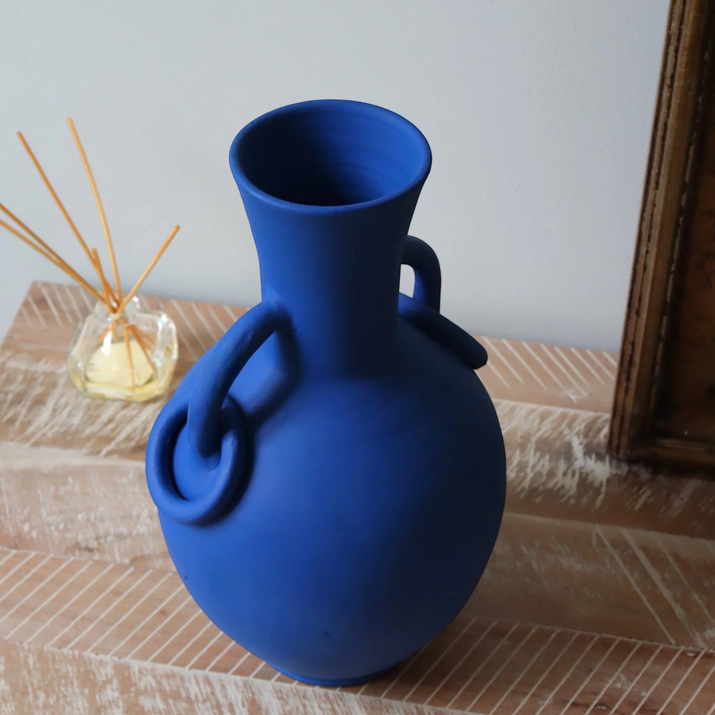 VASE ARTISANAL - Bleu